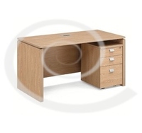 BUREAU MELAMINE 3TIROIRES 1.40M WD007 